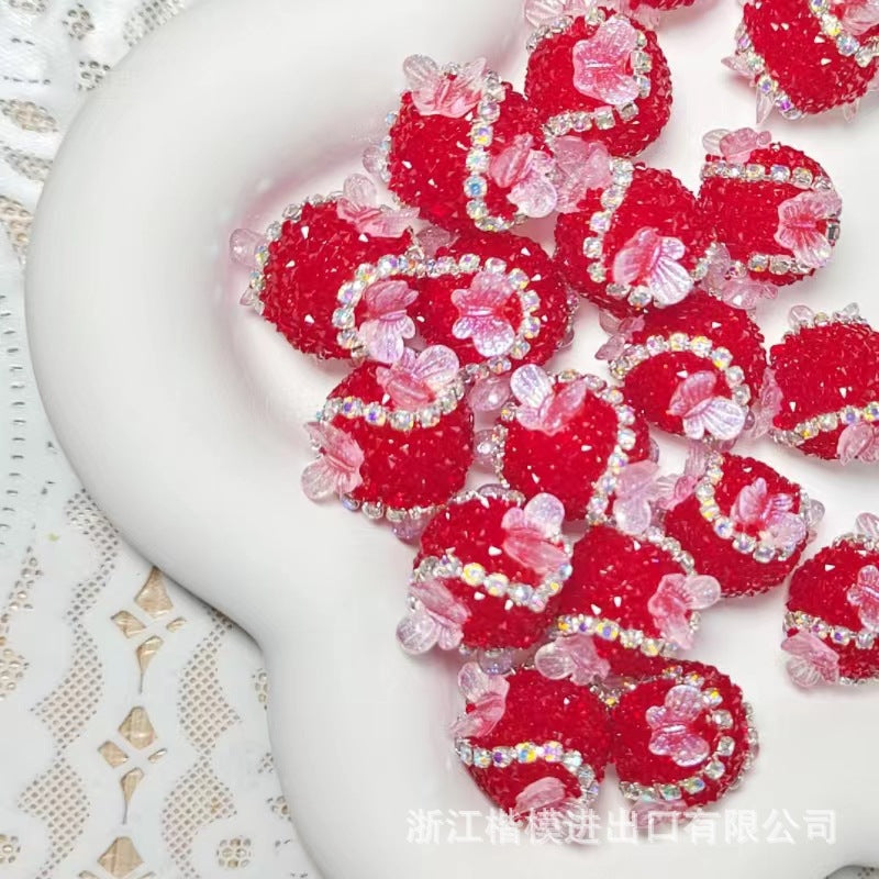 Wholesale 50PCS Straight Hole Three-dimensional Butterfly Beads